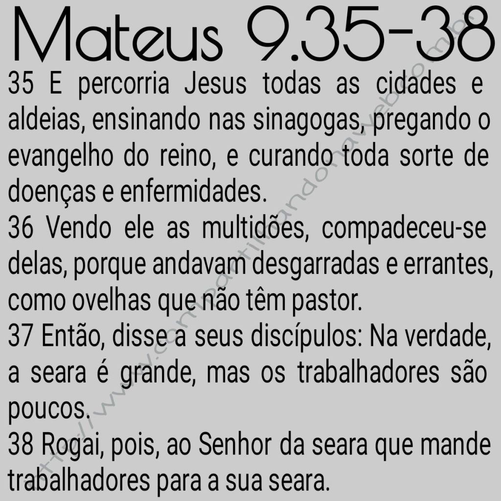 Mateus 9: 35-38